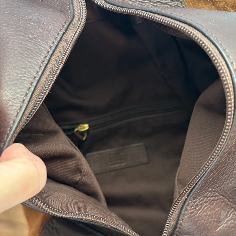 Frye Clara Fringed Brown Suede Shoulder Bag - Picture 4 of 10